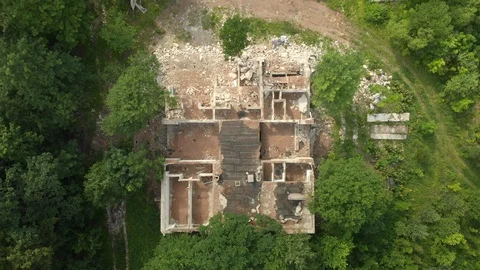 Deconstruction aerial 스톡 동영상 111245855