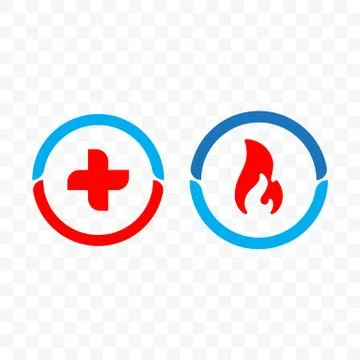 Decontamination, fire, wape Illustrazione stock