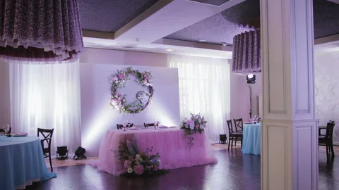 Decor and decoration of the wedding table. 動画素材 98448159