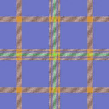 Decor background plaid vector, picnic pattern seamless fabric. Silky check .. Stock Illustration