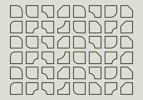 Decor Background. Vector Frame Set. Flat vector frame decor template. Stock-Illustration