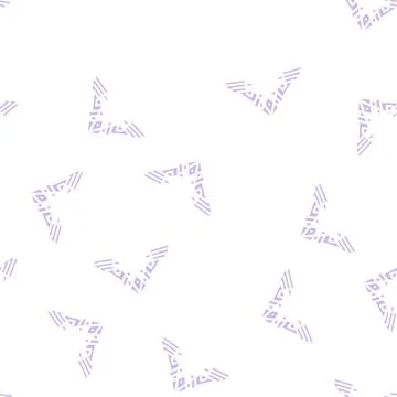 Decor corner glyph vector seamless pattern flat Stock Illustration