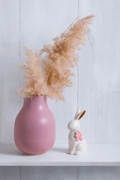 The decor elements of a bright room in an eco-style 스톡 사진