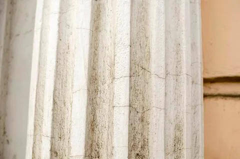 Decor elements of an old stone building Foto stock