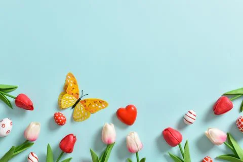 Decor for the feast of Holy Easter. Stock Photos