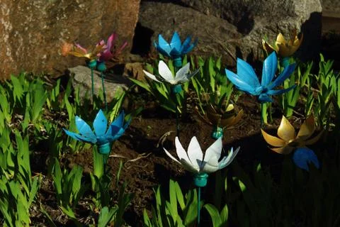 Decor flowerbeds 写真素材