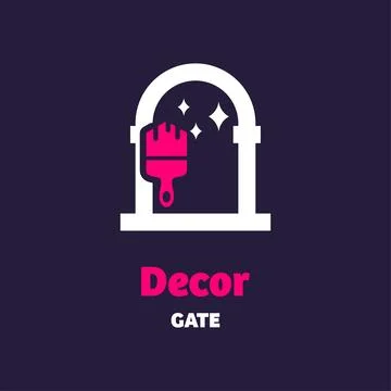 Decor Gate Logo Stock Illustration