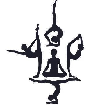 Decor Kafe Yoga Stock Illustration