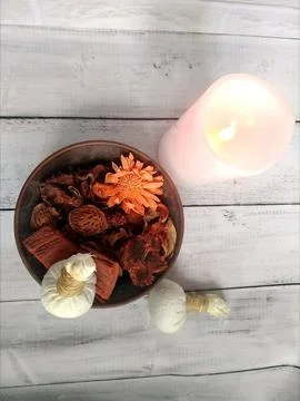 Decor for massage. Stock Photos