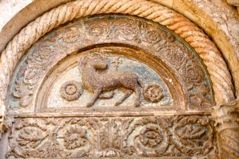 Decor on an old building Stock Photos