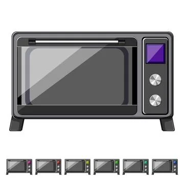 Decor oven kitchen cartoon vector graphic Stock Illustration