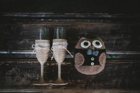 Decor on a park bench	 Stock Photos