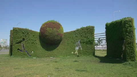 Decor of the Planet Earth from Grass Stock Footage 134285195