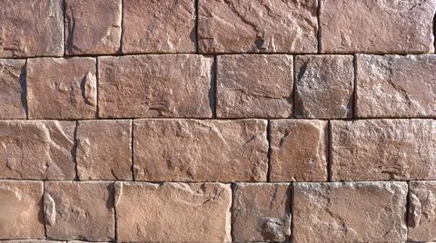 Decor of stone rough masonry full frame Stock Photos