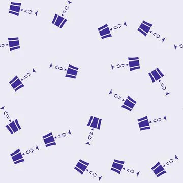 Decor table lamp glyph seamless pattern Stock Illustration