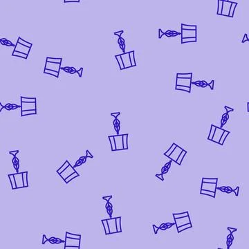 Decor table lamp line seamless pattern Stock Illustration