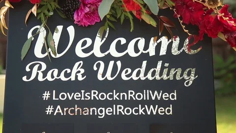 Decor for themed weddings. Stock Footage 81812319
