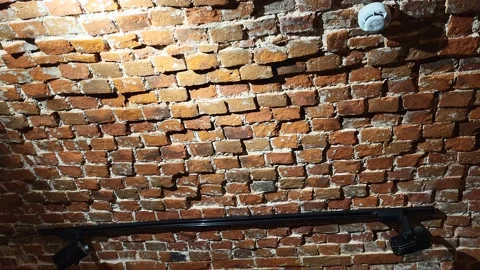 Decor wall old brick Stock Footage 239872730