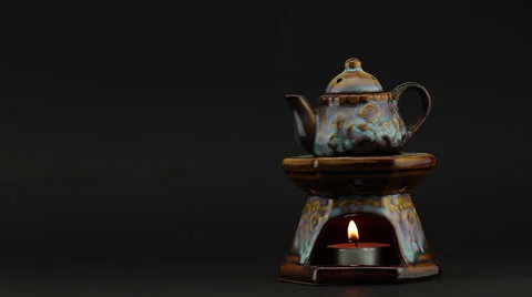 Decoraive teapot  boiling Stock Footage 26239410