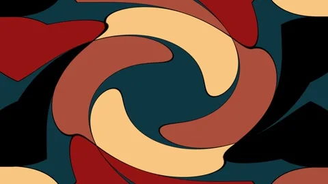 Decorated background animation with twirl and ripple variations. Stock Footage 265160300