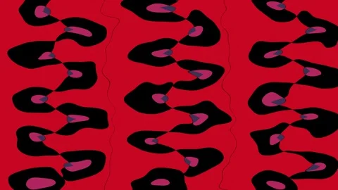 Decorated background animation with twists and rotations. Stock Footage 265083027