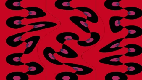 Decorated background animation with twists and rotations. Vídeo Stock 265083030