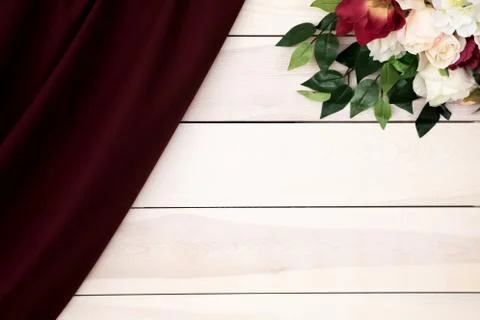 Decorated background of boards Stock Photos