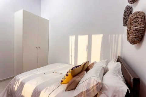 Decorated bedroom interior Stock Photos