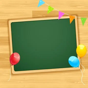 Decorated Blank Board Stock Illustration