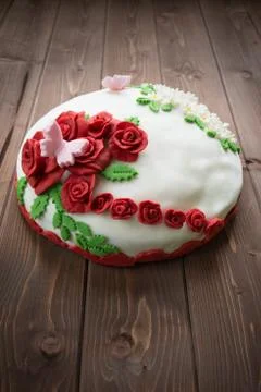 Decorated cake Stock Photos