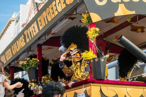 Decorated Carnival Parade Float During Basel Fasnacht 2026 Festival Stock Photos