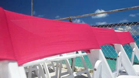 Decorated Chairs (Slow Motion) Stock Footage 170775112