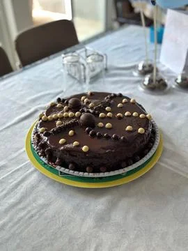 Decorated Chocolate Cake Stock Photos