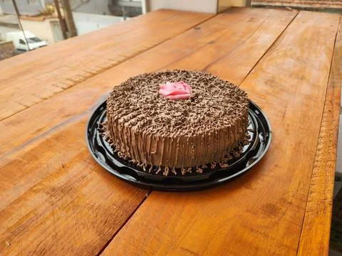 Decorated Chocolate Cake Stock Photos