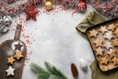 Decorated Christmas table Stock Photos
