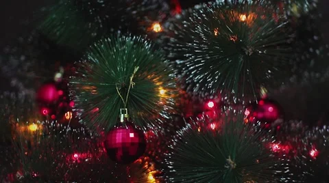 Decorated Christmas tree Video stock 56647506
