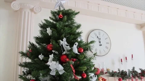 Decorated Christmas Tree Stock Footage 70755836