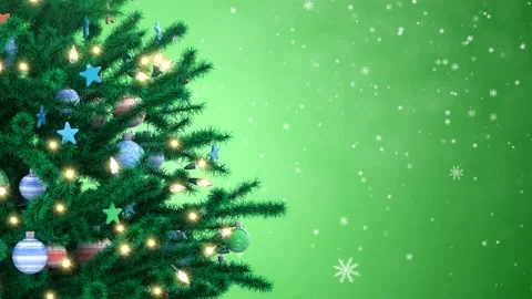 Decorated Christmas tree Stock Footage 97796027
