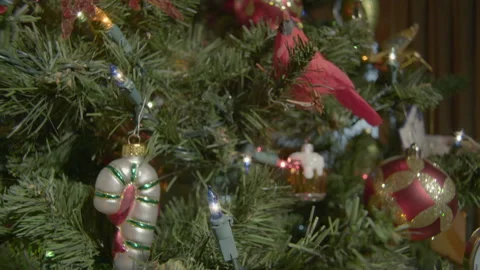 Decorated christmas tree Stock Footage 149032781