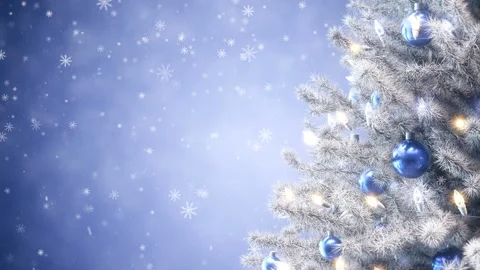 Decorated Christmas tree Stock Footage 253736841