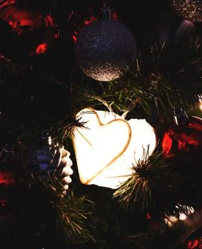 Decorated Christmas tree Stock-Fotos
