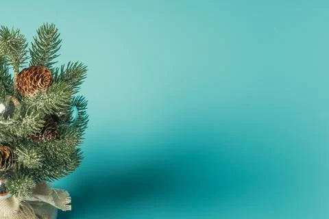 Decorated Christmas tree Stock Photos