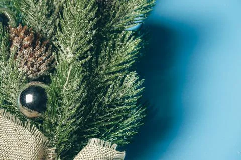 Decorated Christmas tree Stock Photos