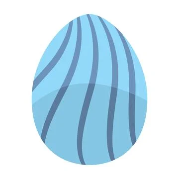 Decorated colored easter egg Vector Stock Illustration