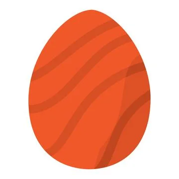 Decorated colored easter egg Vector Illustrazione stock
