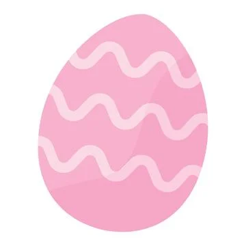Decorated colored easter egg Vector Illustrazione stock