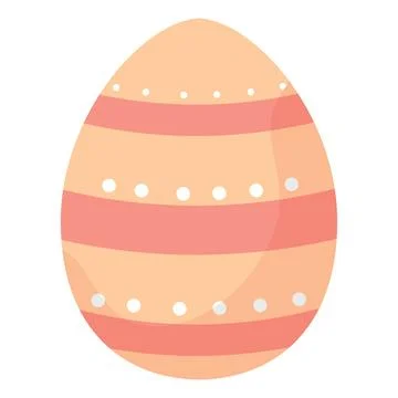 Decorated colored easter egg Vector Stock Illustration