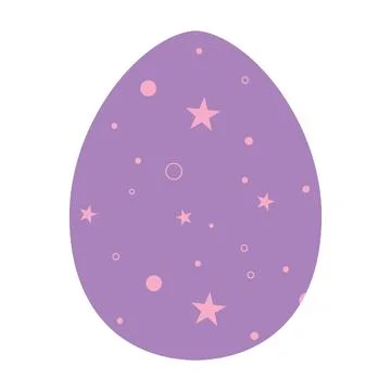 Decorated colored easter egg Vector Stock Illustration