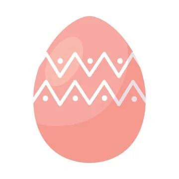 Decorated colored easter egg Vector Stock Illustration