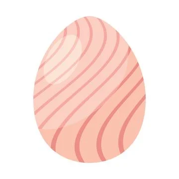 Decorated colored easter egg Vector Stock Illustration